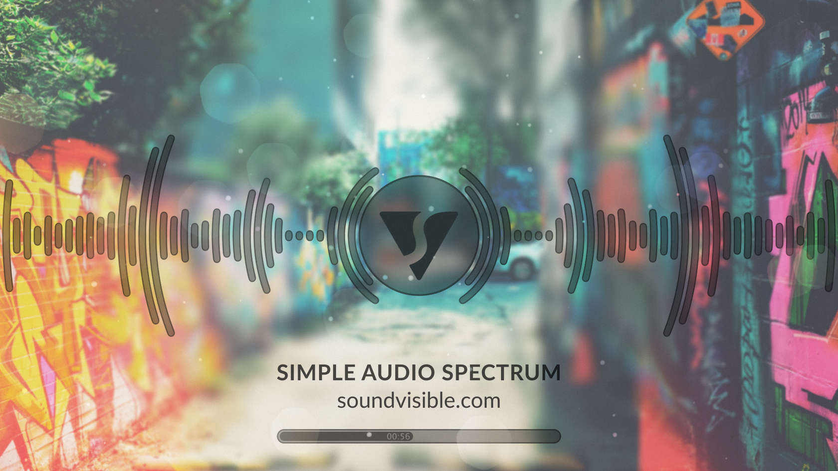 Simple Audio Spectrum Music Visualizer - Style Preview 03
