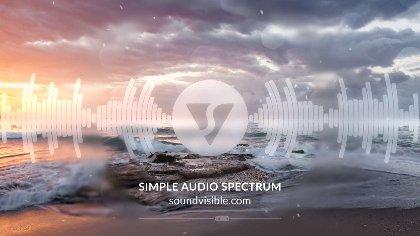 Simple Audio Spectrum Music Visualizer - Style Preview 08
